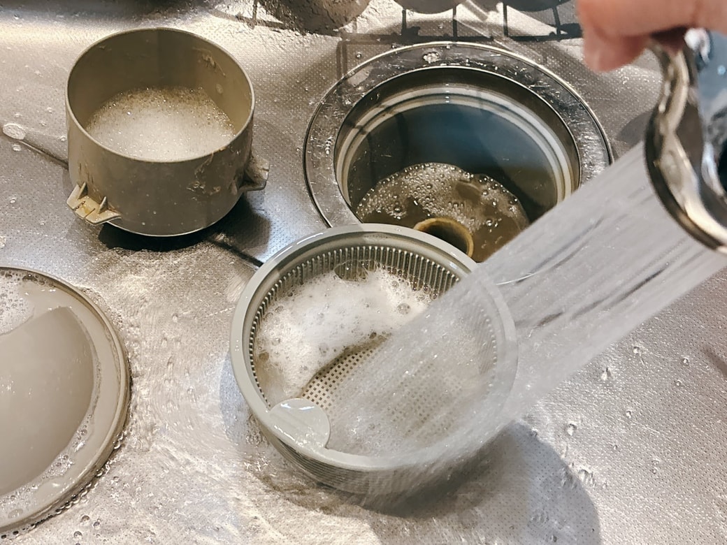 水洗いして終了