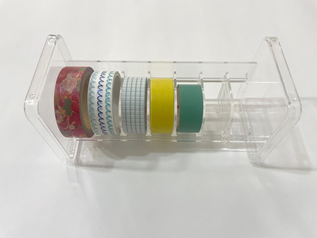 15mm幅までのマステを7個まで収納可能