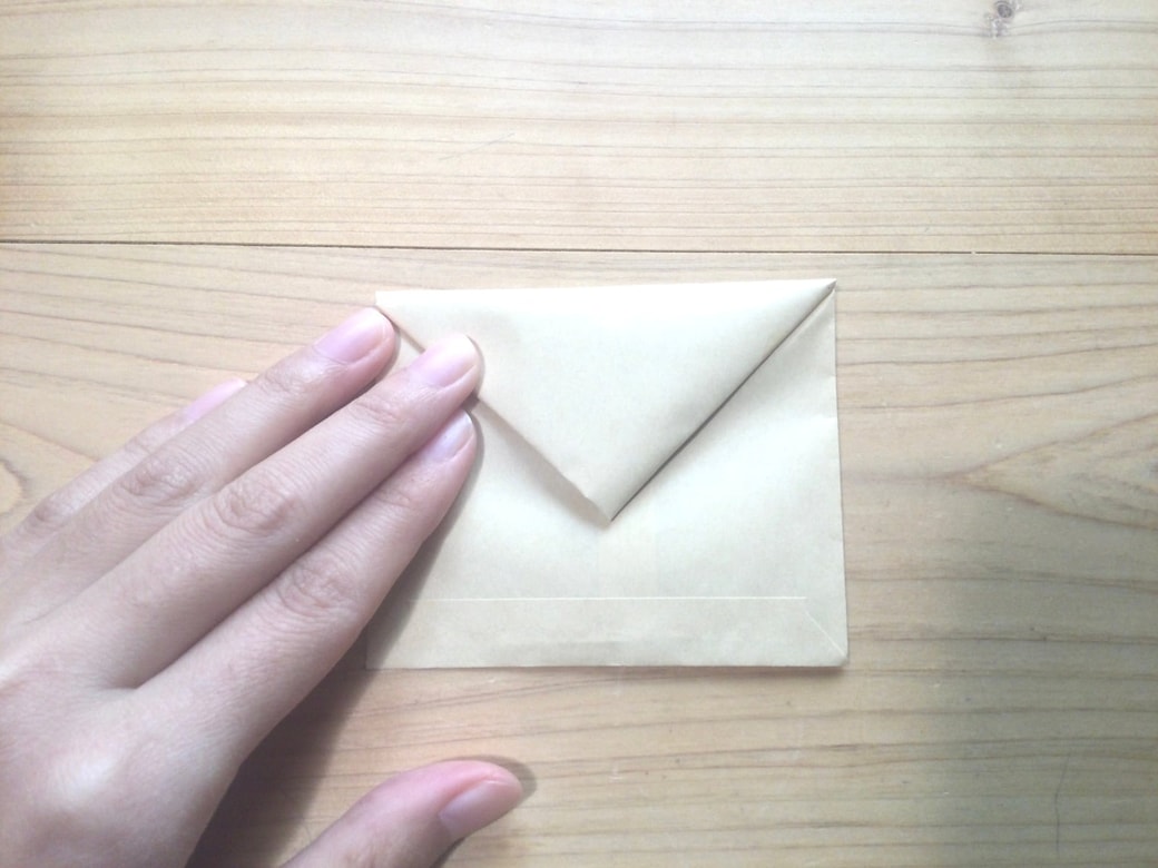 茶封筒を折る