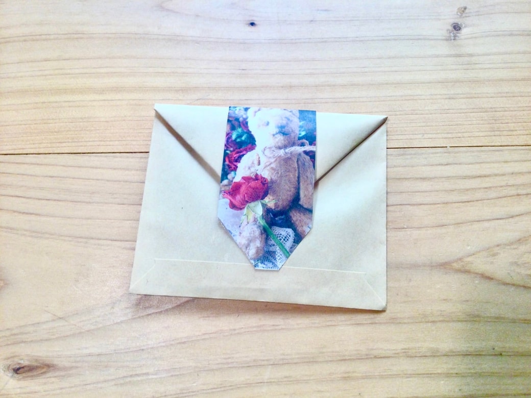 茶封筒で作ったラッピング