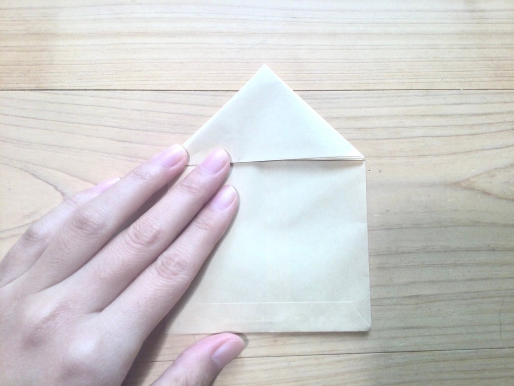 茶封筒を折る