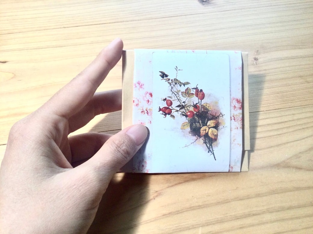 茶封筒で作ったラッピング