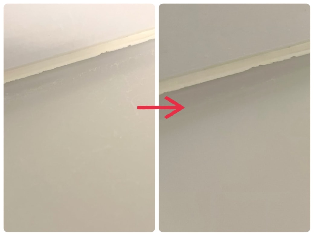 浴槽のフチのbefore・after