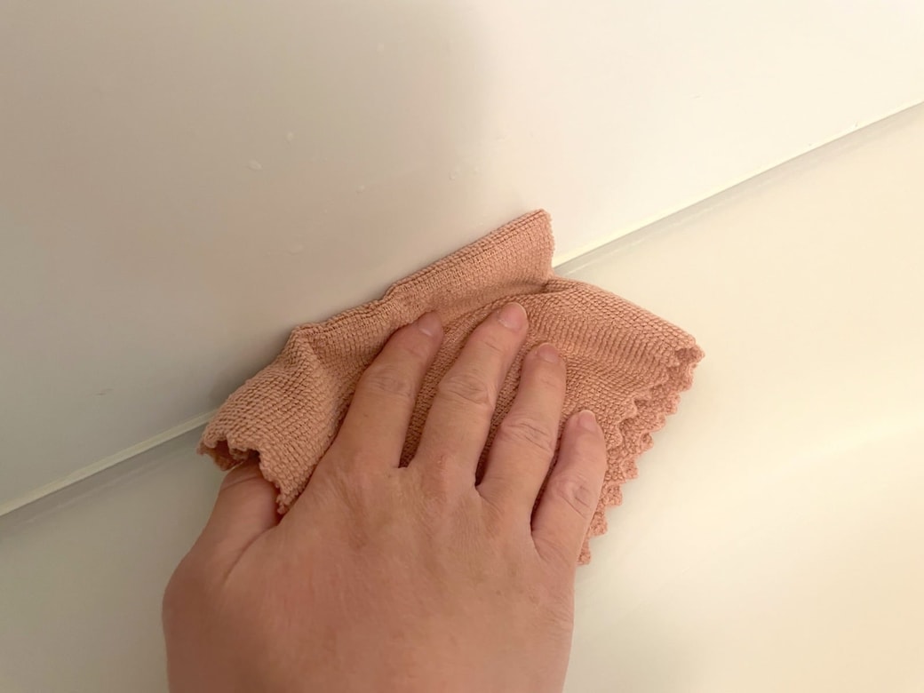 水気を拭く習慣をつけて水アカ予防