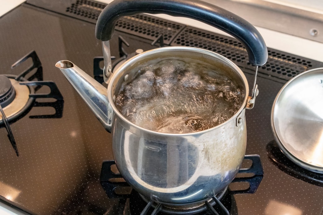 NG②熱湯で消毒する