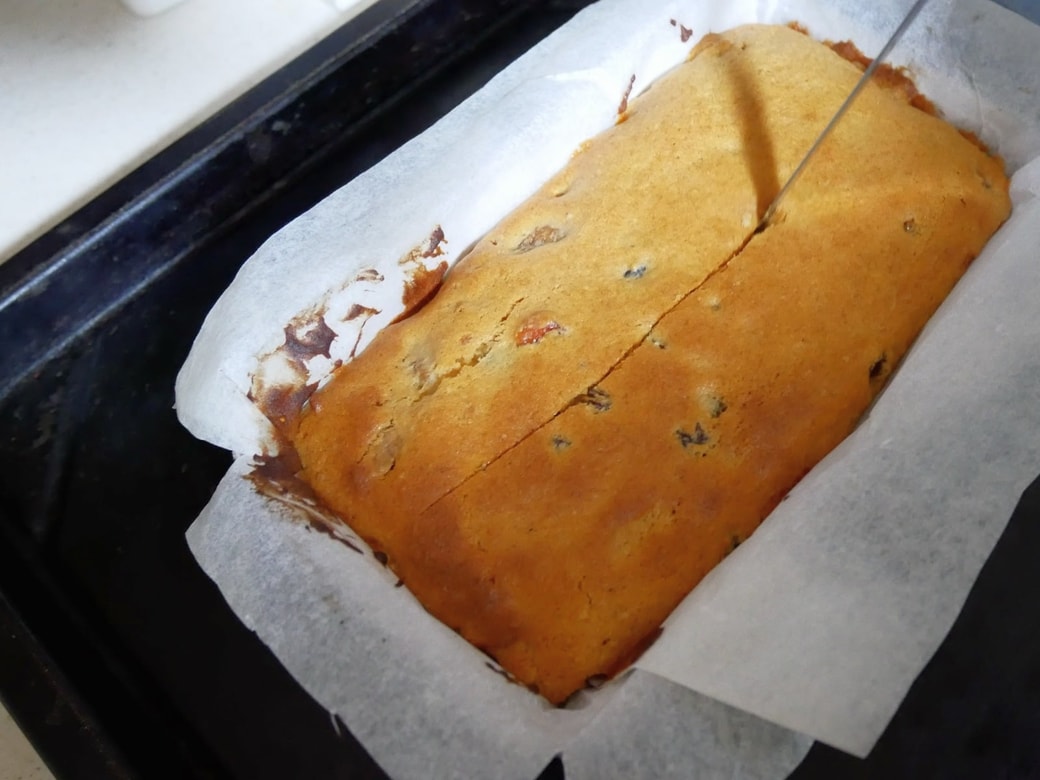 途中切り込みを入れる