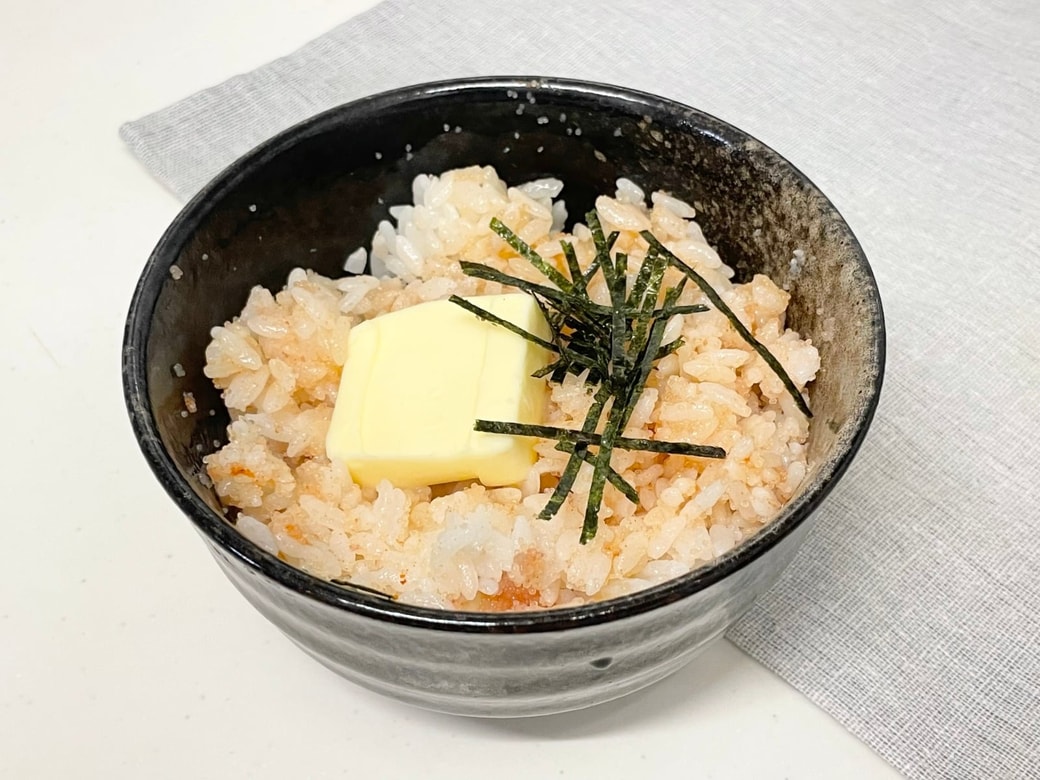 明太めんつゆバターご飯