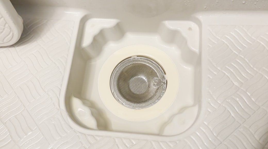 掃除後の排水口の様子