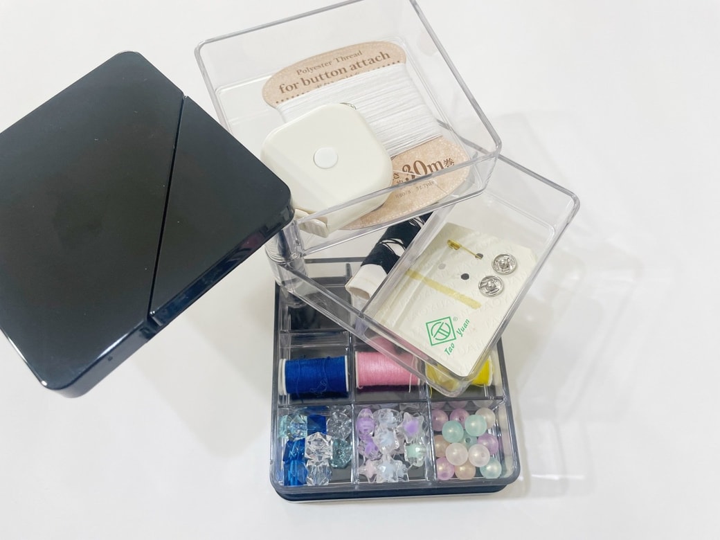 細かい手芸小物の整理に