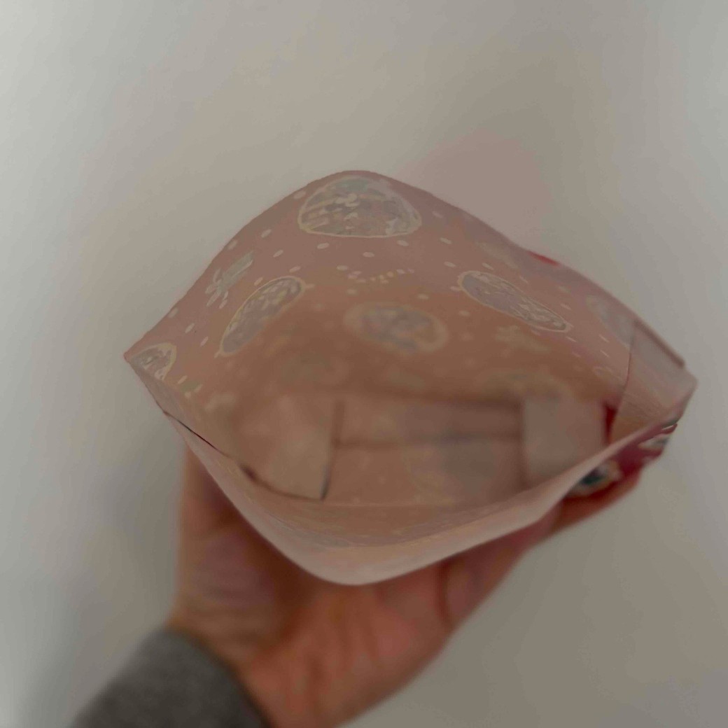 ラッピングの内側の写真