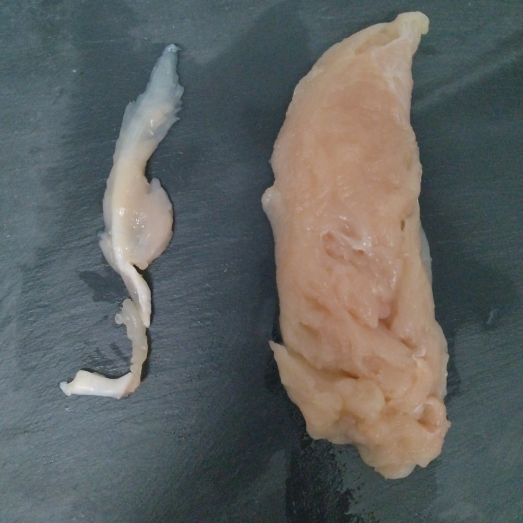 筋を取ったささみ