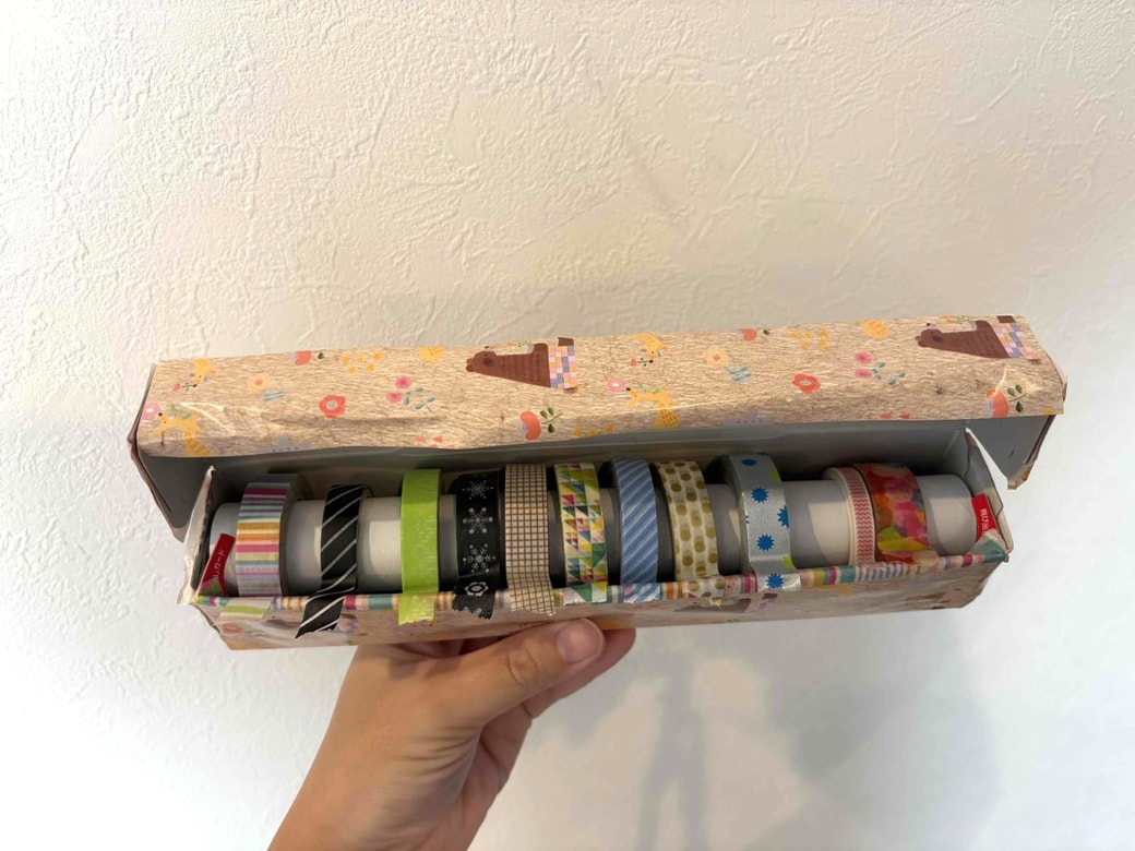 マスキングテープケースが完成したところ
