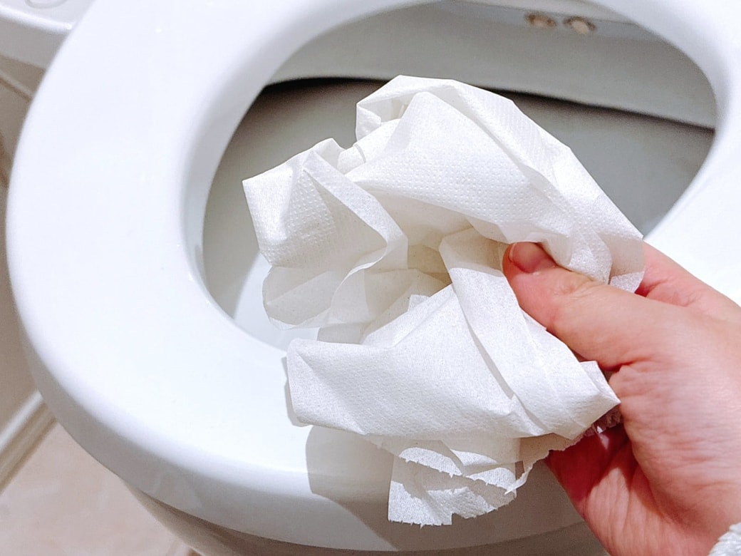 NG①乾いたトイレットペーパー