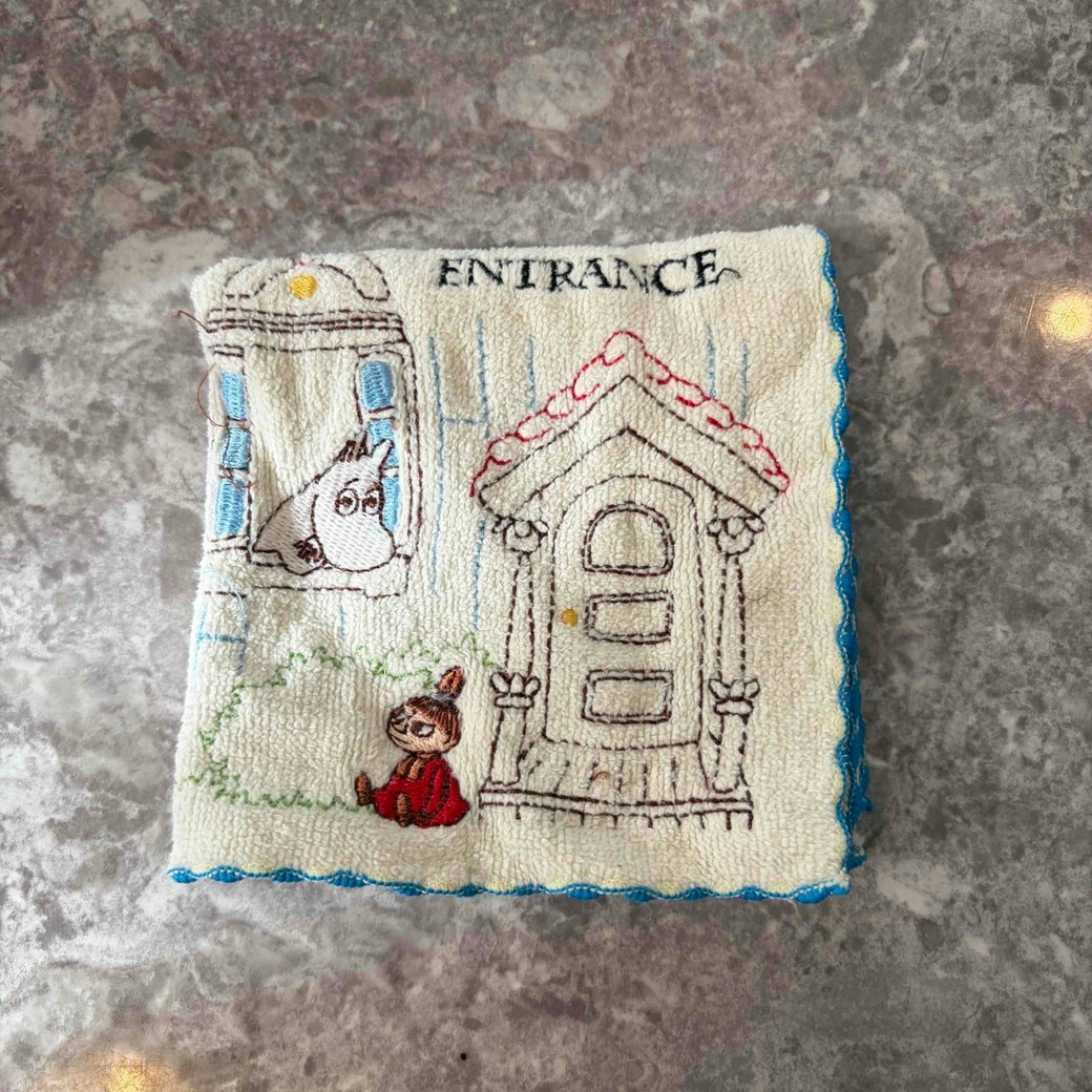 ハンカチを折りたたんだところ