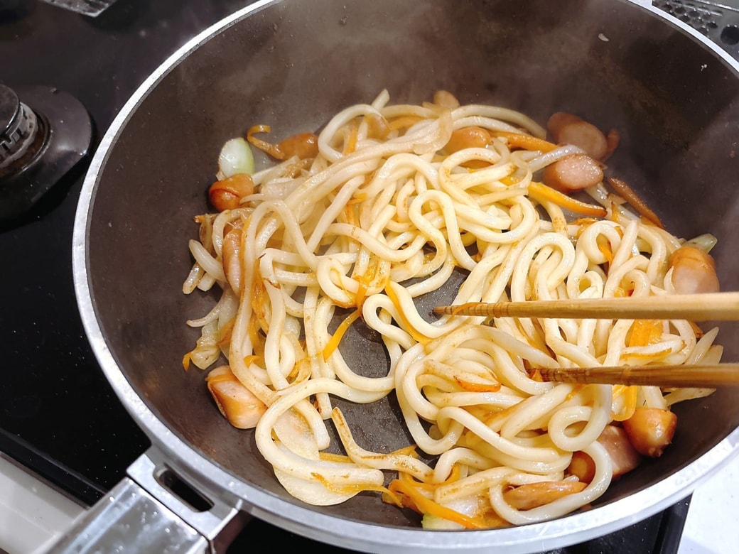 焼うどんにアレンジ