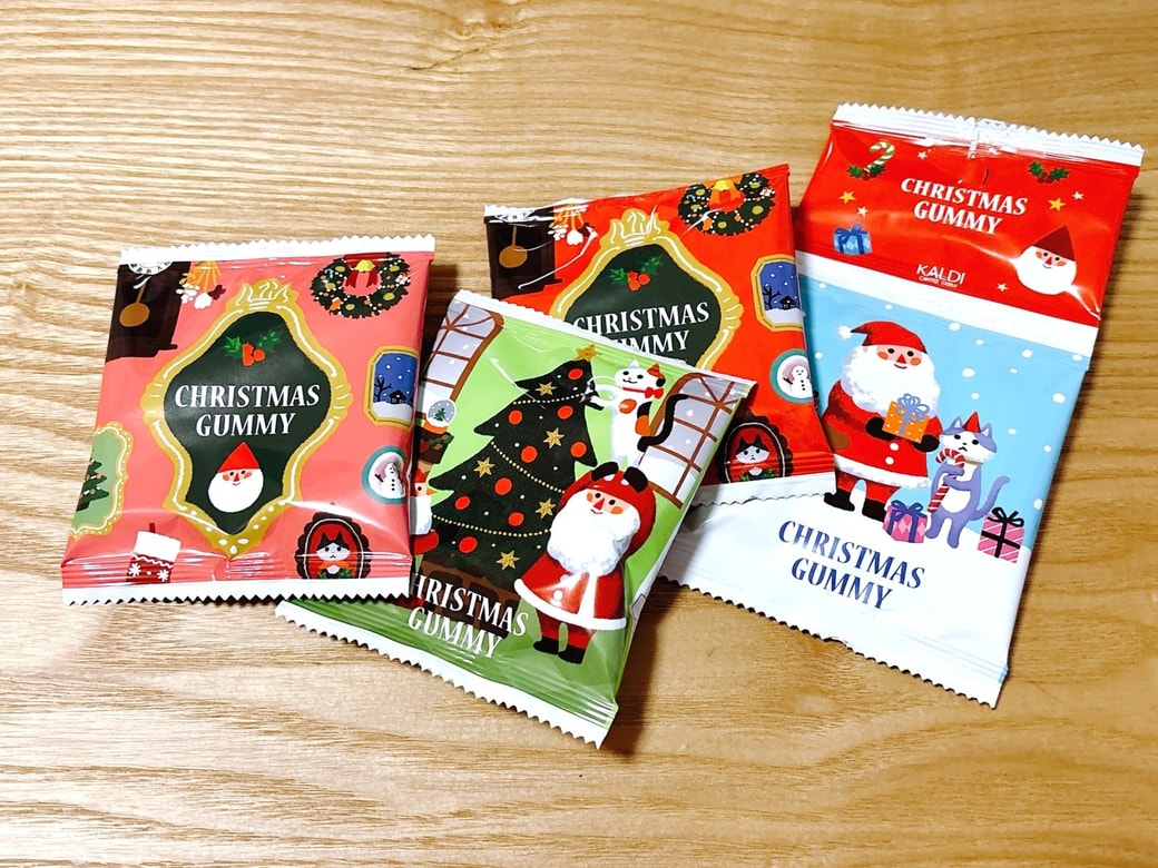 4パックセットのクリスマスグミ