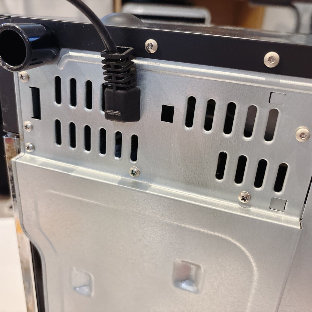 オーブントースター内部にあるサーモスタット部分