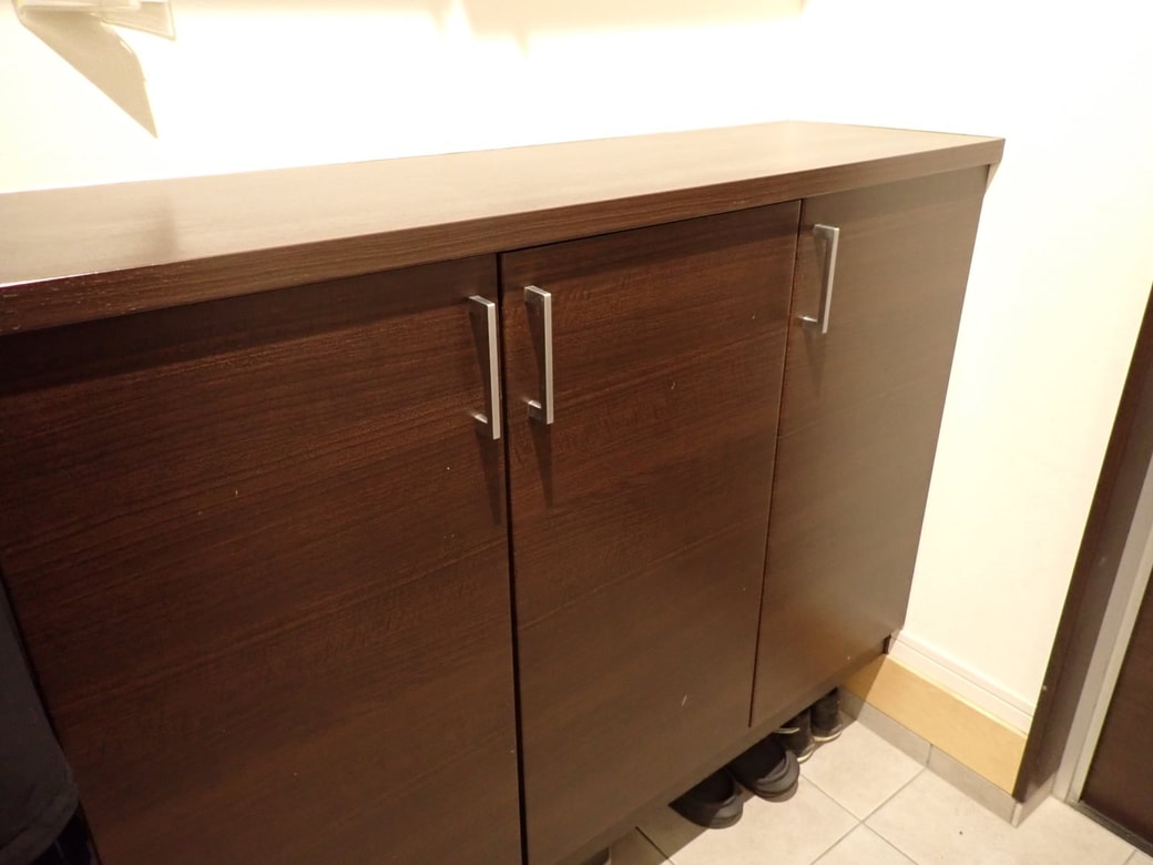 掃除後の下駄箱