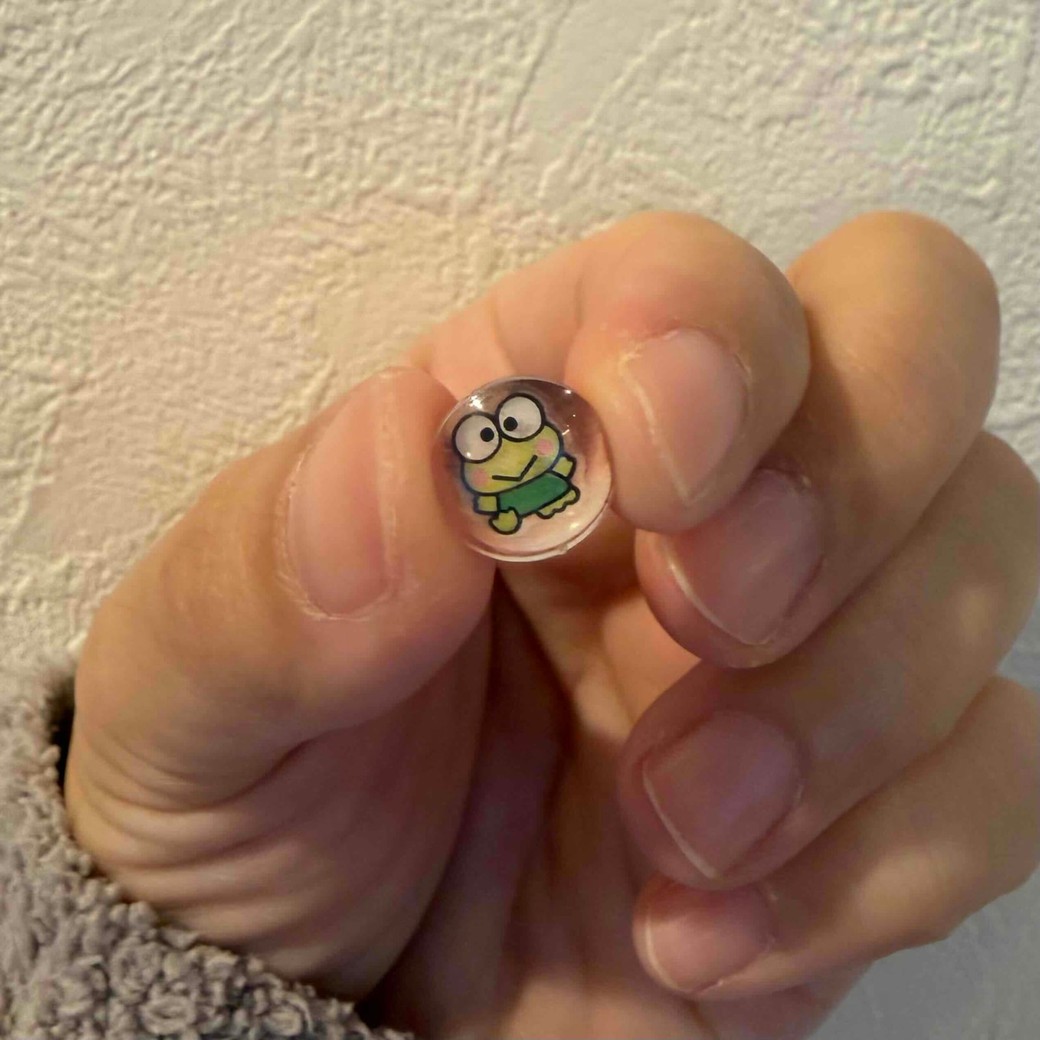 完成したシールの写真