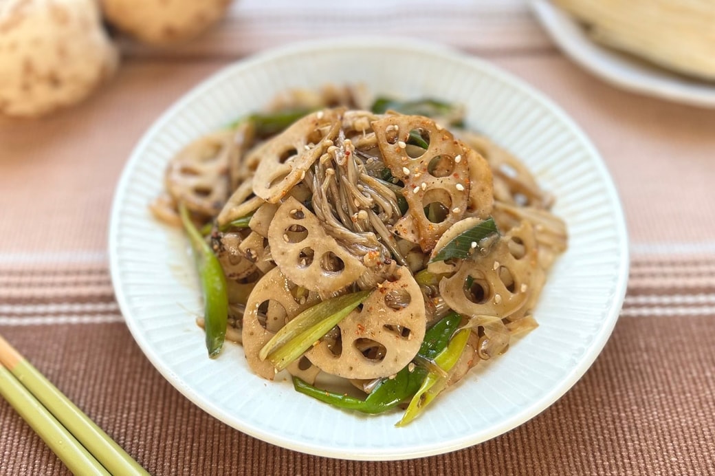 レンコンとえのきのきんぴら