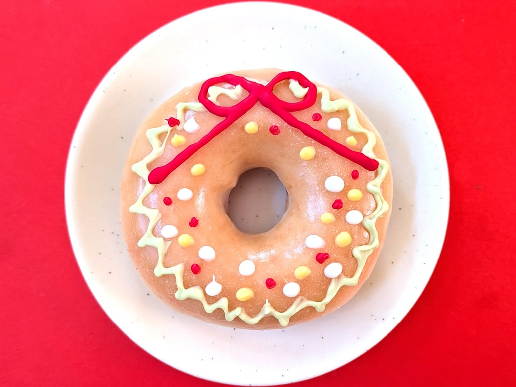 「オリジナル・グレーズド」のクリスマスリース