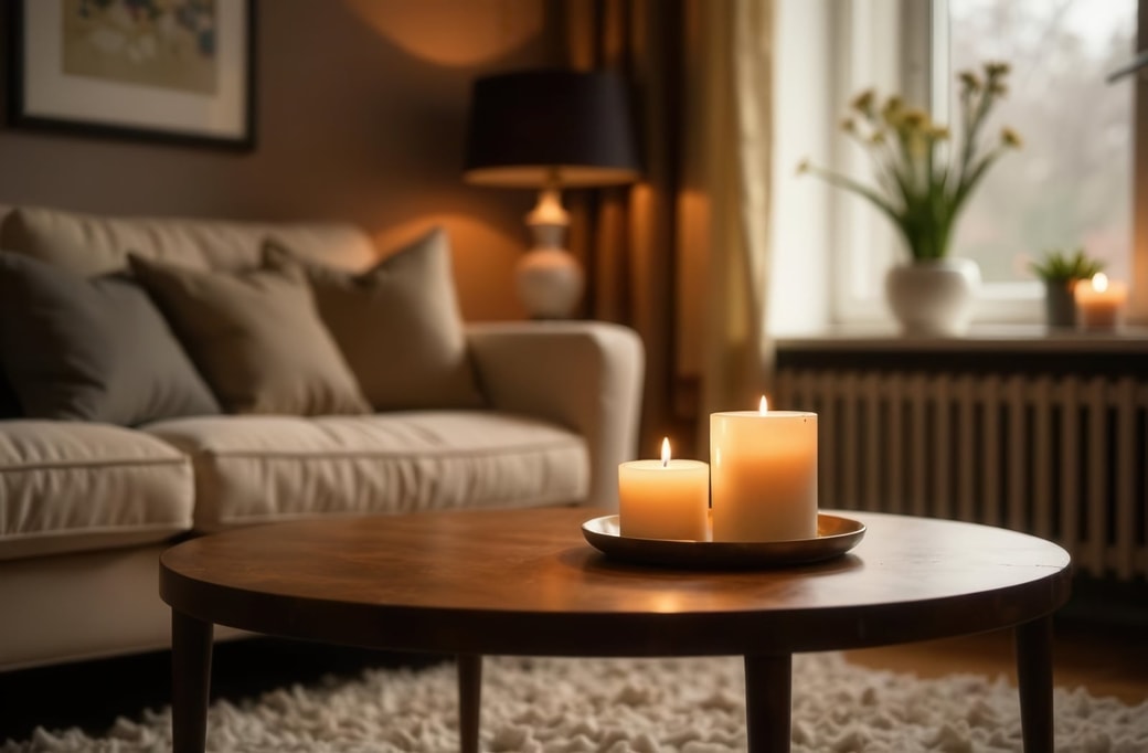 キャンドルのある部屋