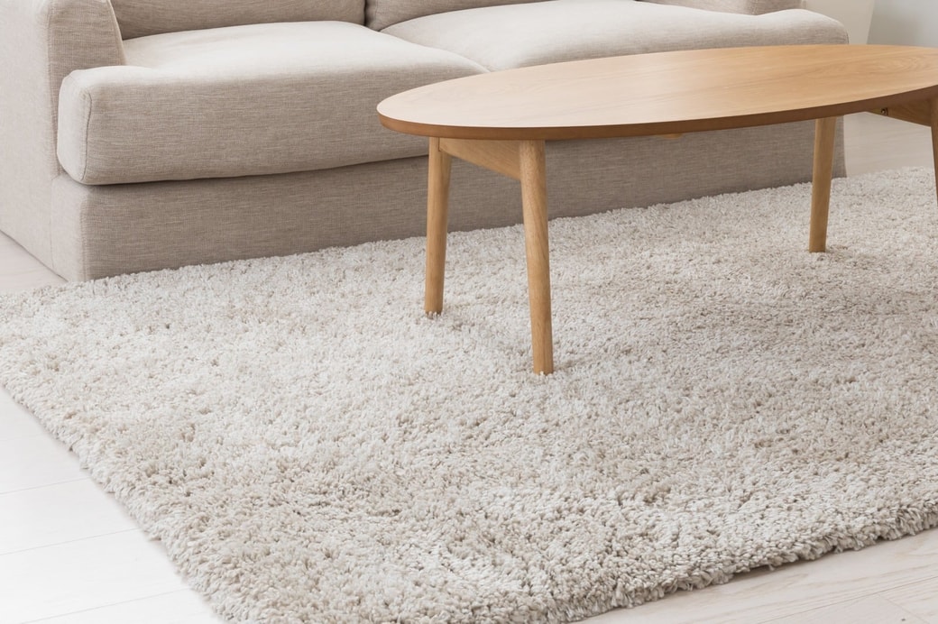 NG床暖房非対応のラグを敷く