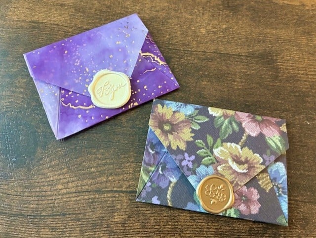 折り紙ラッピング。マチもあって入れやすい！