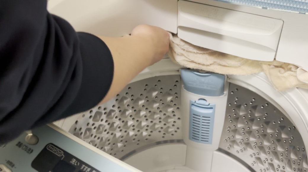 タオルでパックする