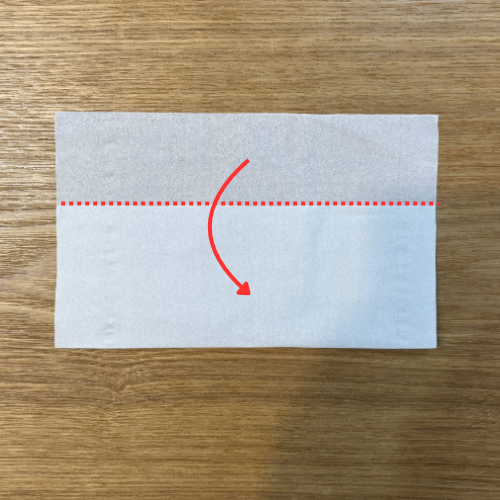 ティッシュの折り方2