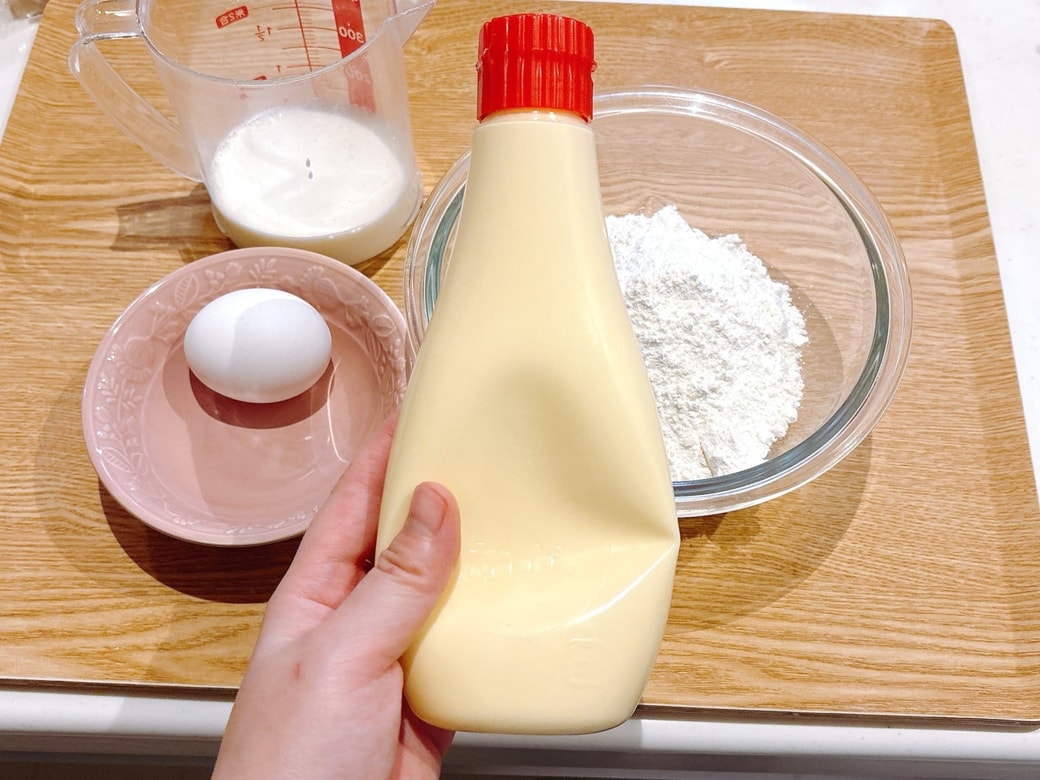 ホットケーキが膨らむポイントは「マヨネーズ」