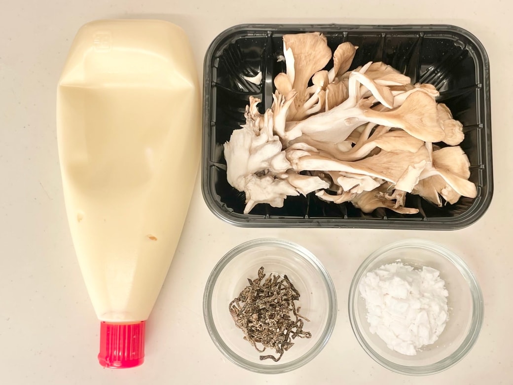 舞茸の塩昆布唐揚げ