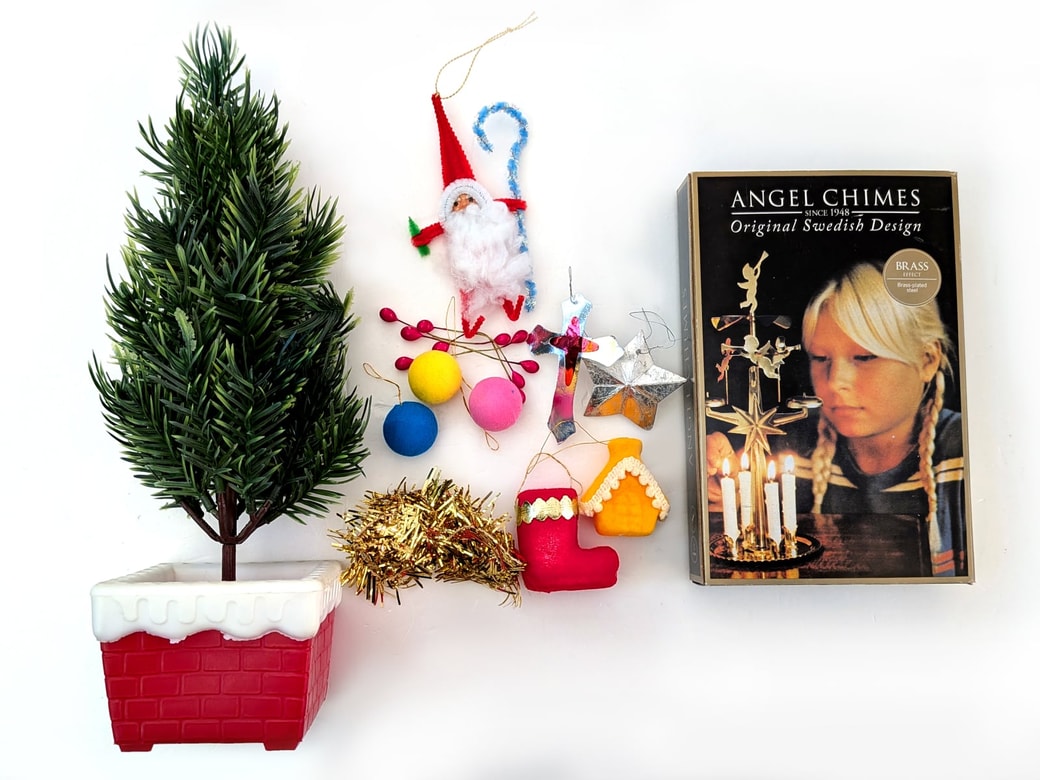 昭和レトロなクリスマ飾り