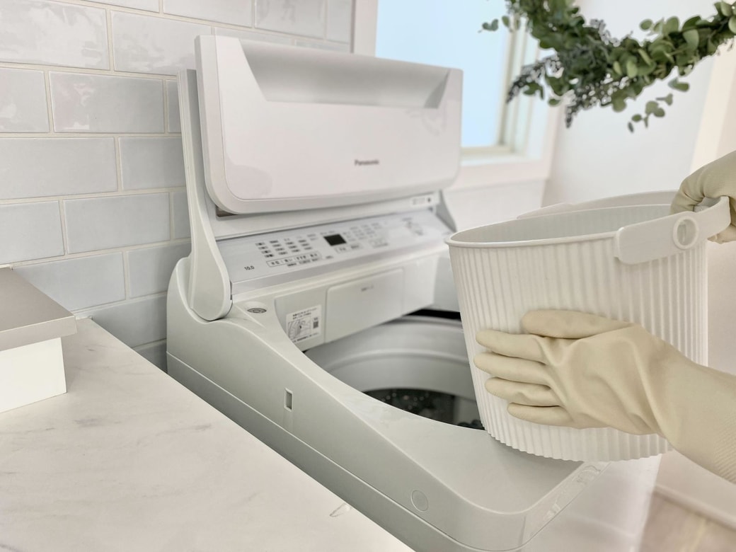 つけ置き後は洗濯機へ