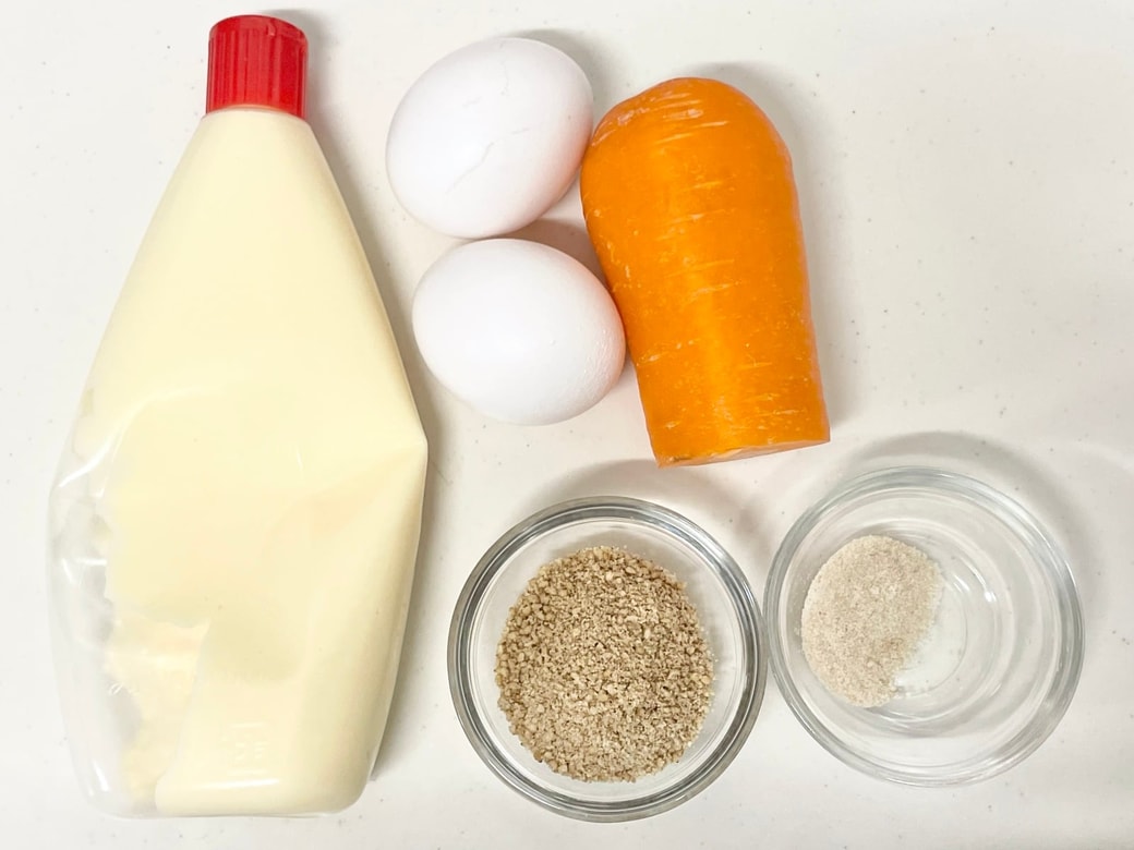 卵とにんじんのごまマヨ和え