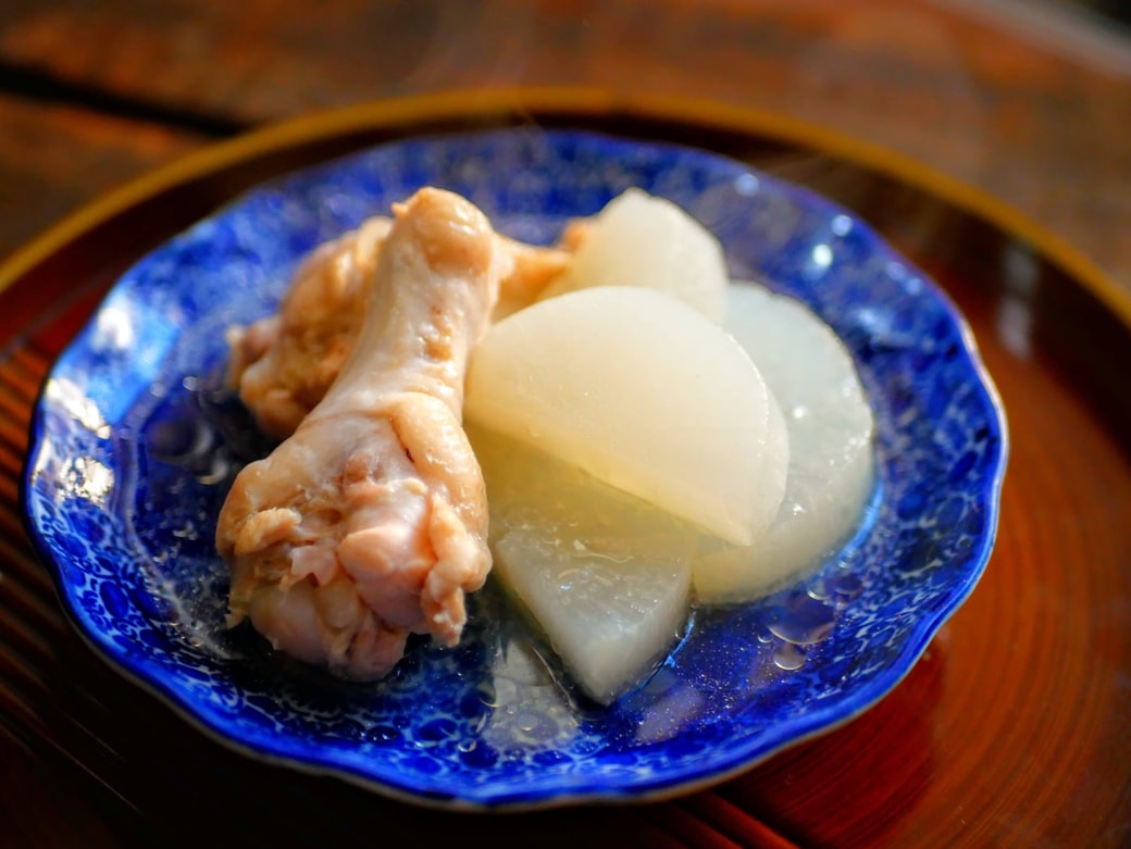 盛り付けたところ