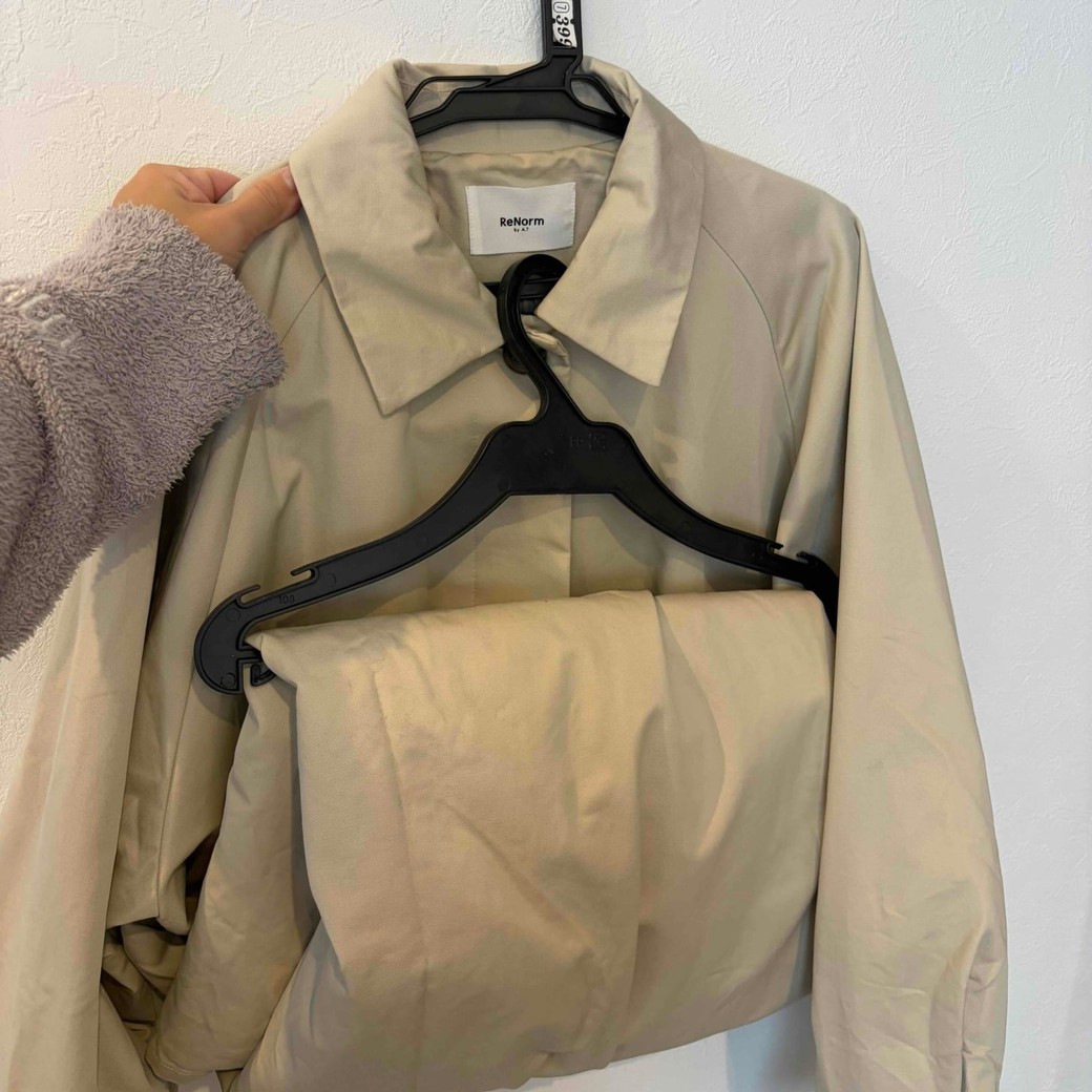 丈を短く収納できた写真