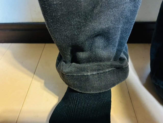 ズボンの長さ調節