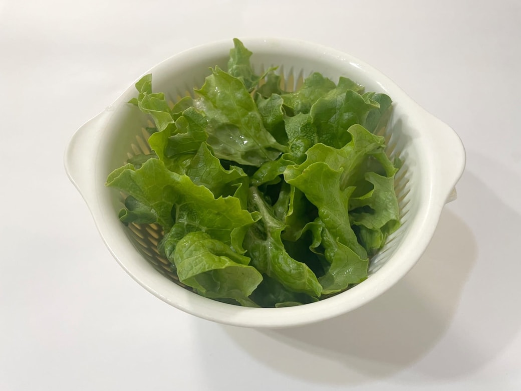 意外と面倒な葉物野菜の水切り