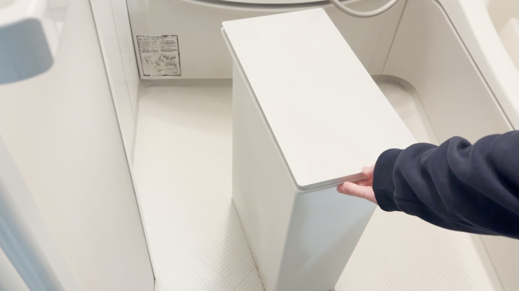 ゴミ箱をお風呂場へ移動させる