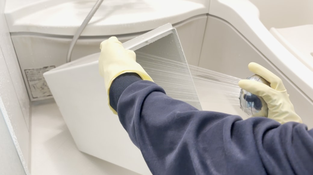 しっかり洗い流す