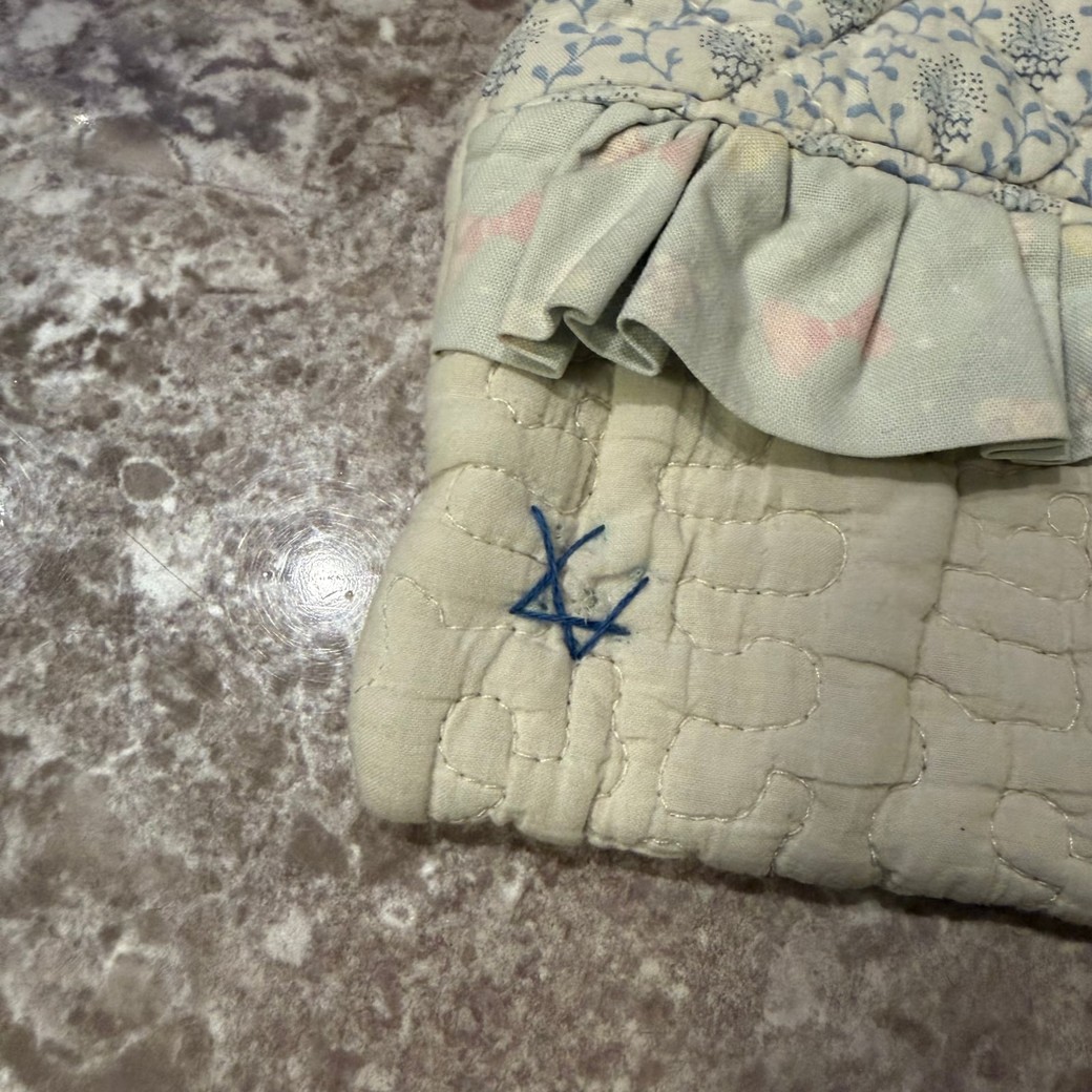 4本縫ったところ