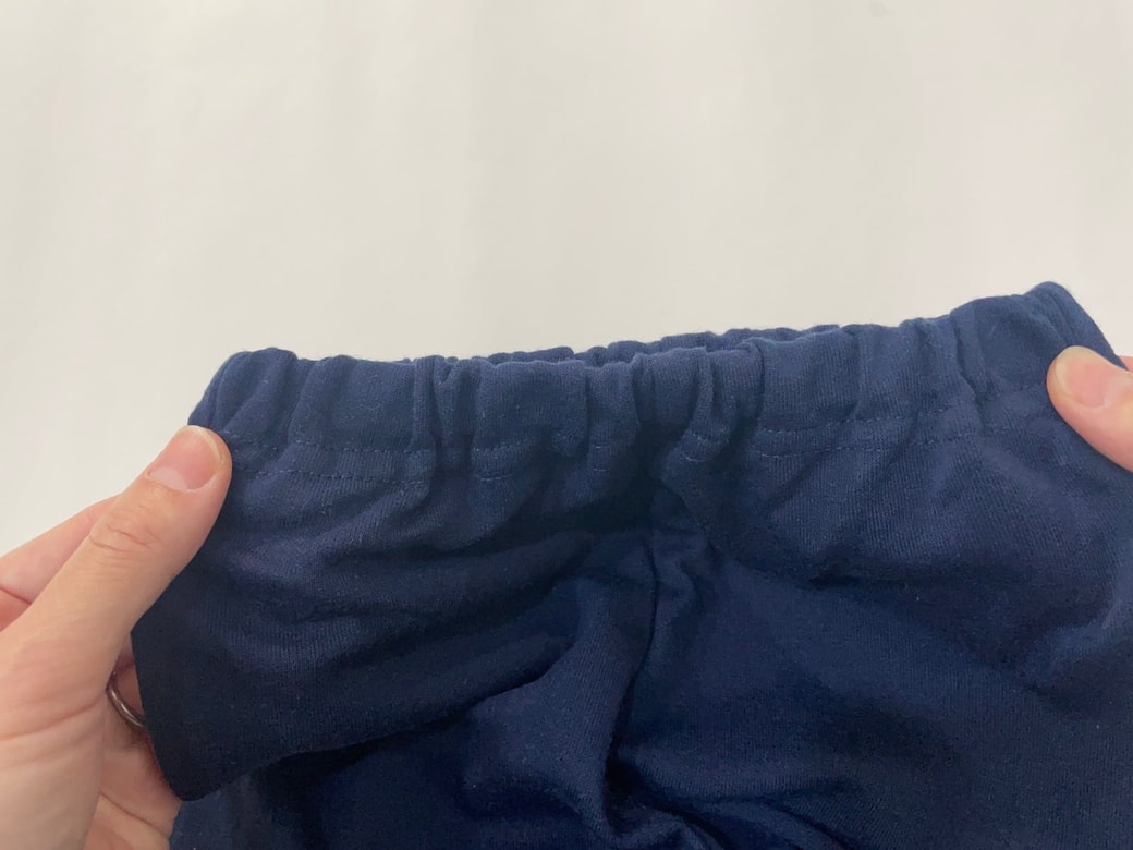 ゴムがねじれにくくなって快適