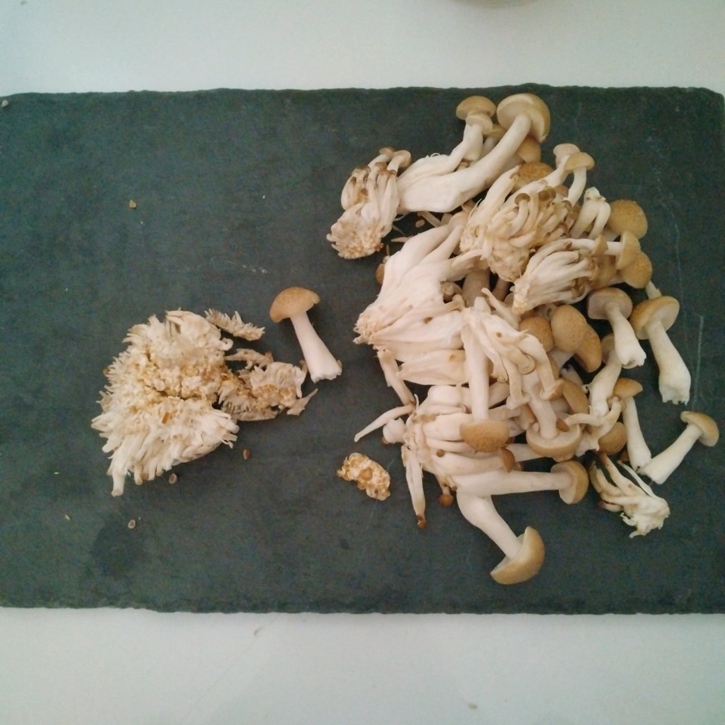 しめじと石づき