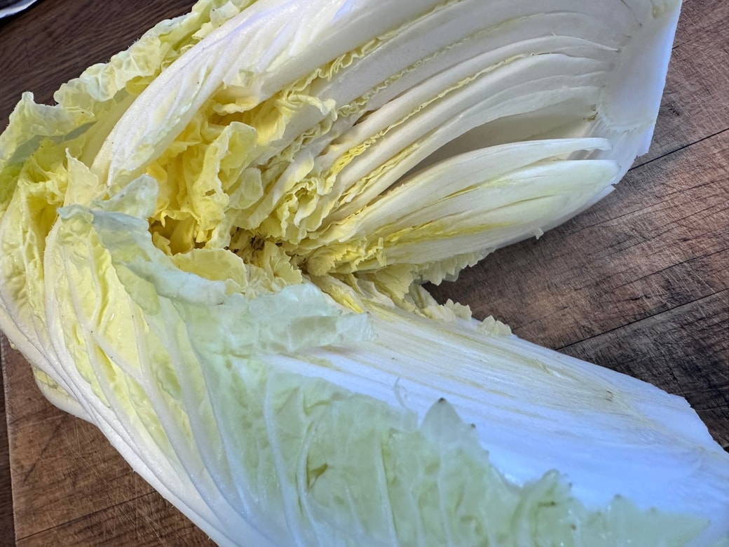 二つに割れました