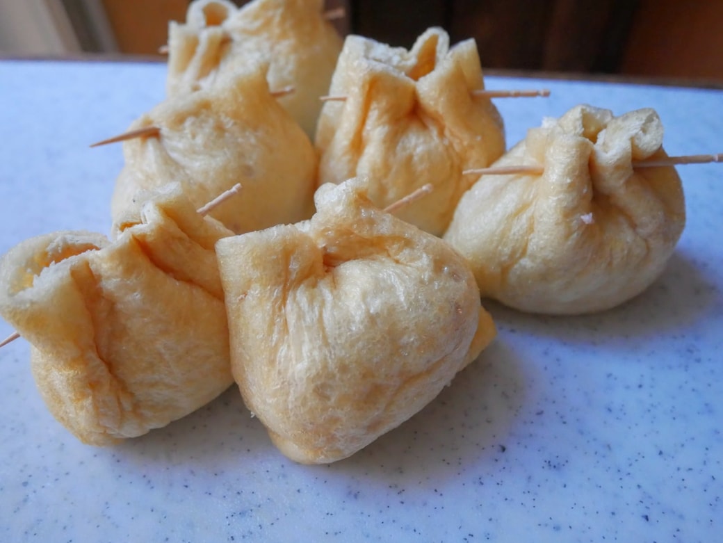 爪楊枝で止めたところ