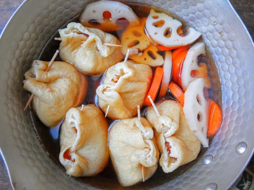 煮る時の鍋の中