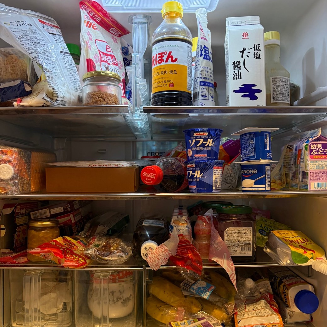 冷蔵庫の中の写真