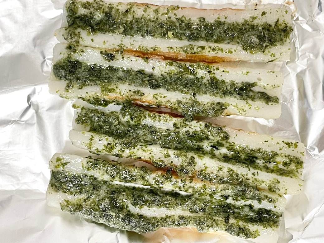 ちくわののり塩焼き