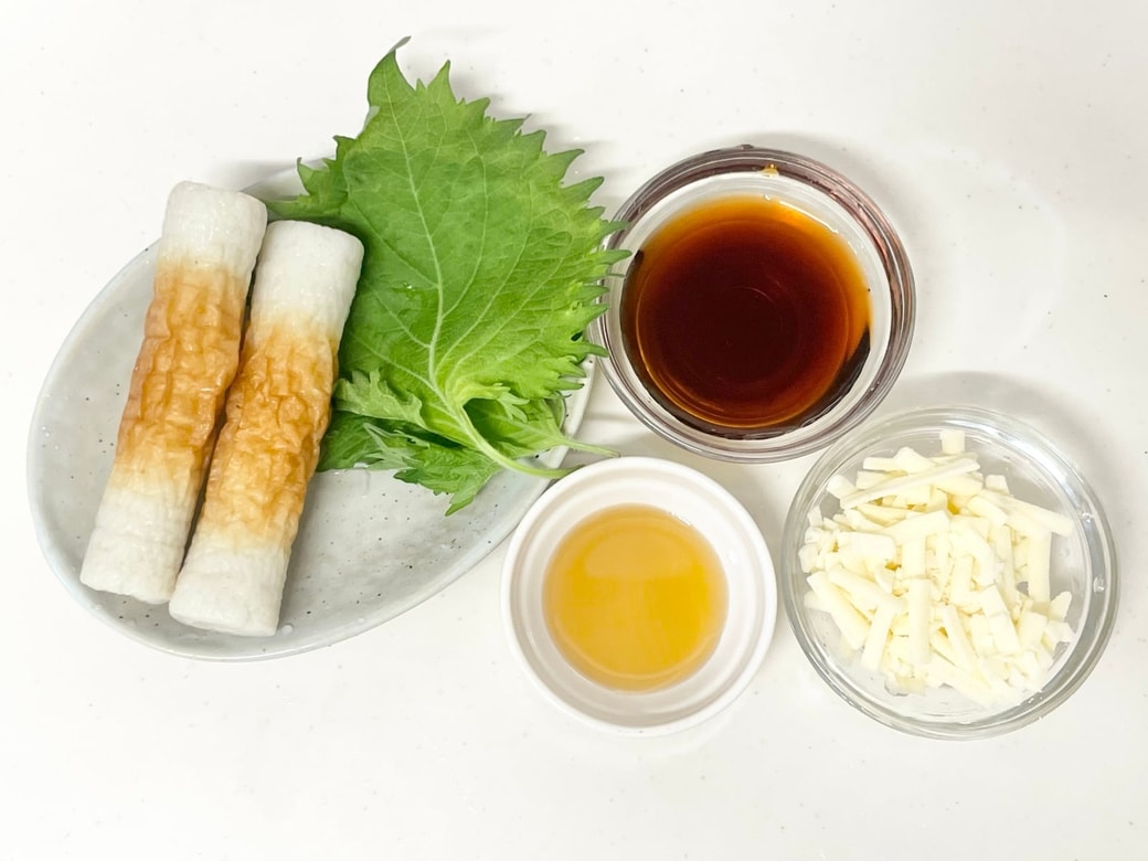 和風ちくわチーズ焼き